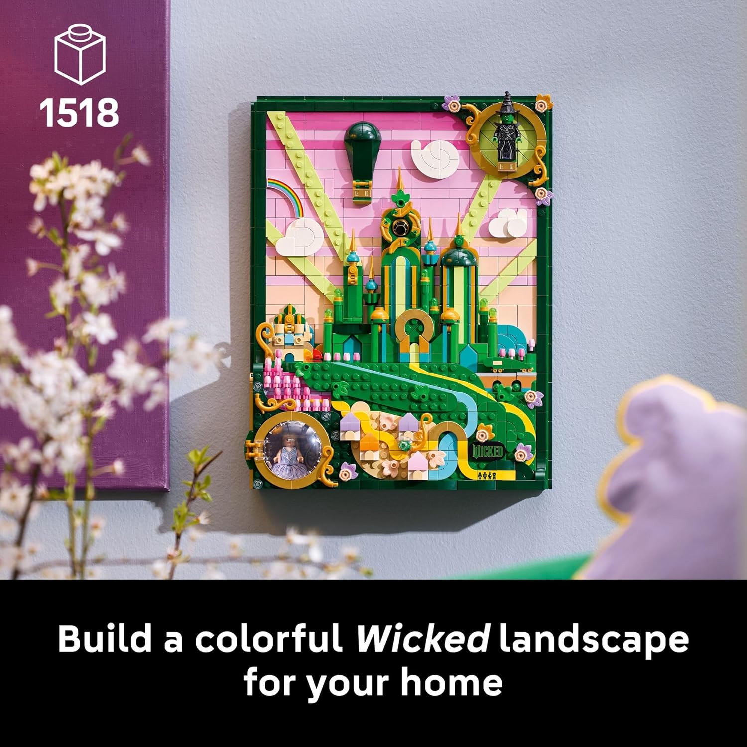 LEGO Wicked Emerald City Wall Art 75685