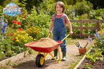 Load image into Gallery viewer, Kids Globe 79cm Metal Wheelbarrow Red/Yellow
