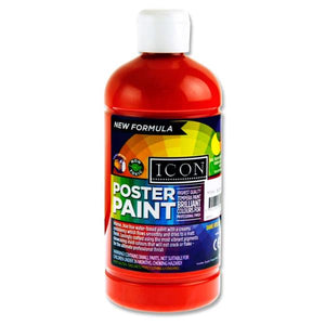 Icon Poster Paint 500ml - Scarlet