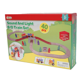 40 Piece Train Set With Light & Sound