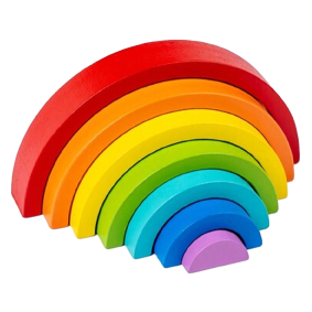 Wooden Rainbow Stacking Toys