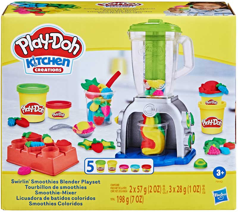 PLAYDOH SWIRLIN SMOOTHIES BLENDER PLAYSET