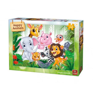 JUNGLE ANIMALS 12 PIECE PUZZLE