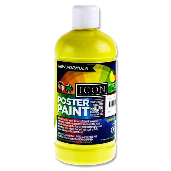 Icon Poster Paint 500ml - Lemon Yellow