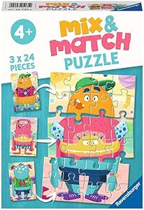 RAVENSBURGER MONSTER MIX AND MATCH PUZZLE