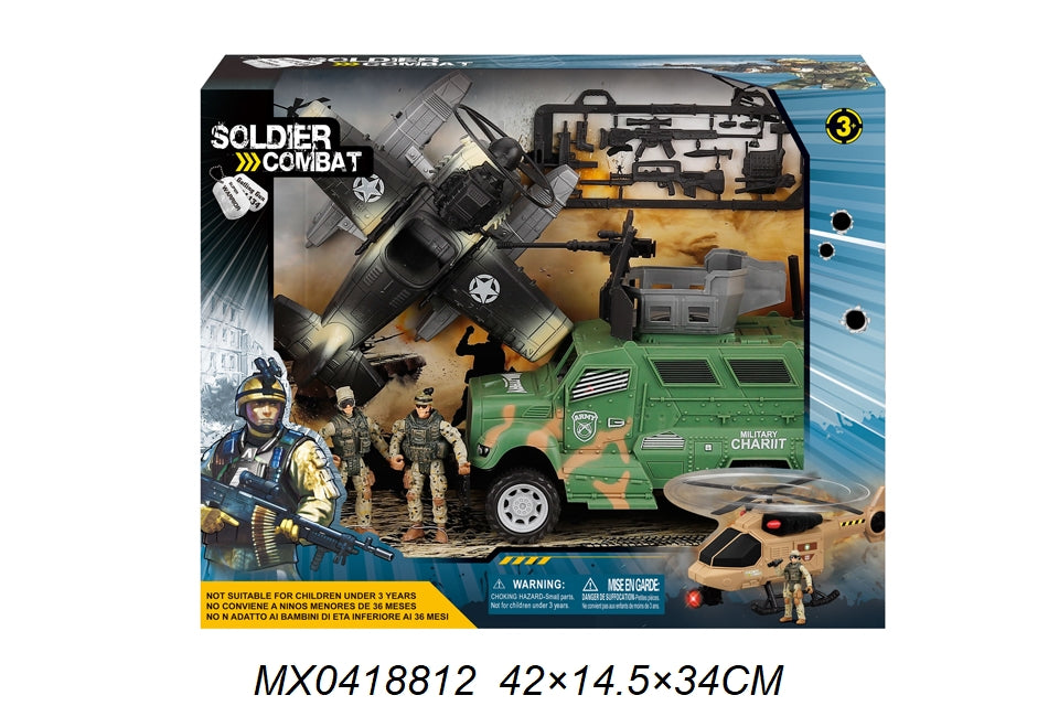 MILITARY SET W/LIGHT & SOUND BATT. INCLUDEED