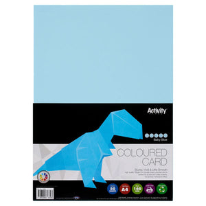 Premier Activity A4 160gsm Card 50 Sheets Baby Blu