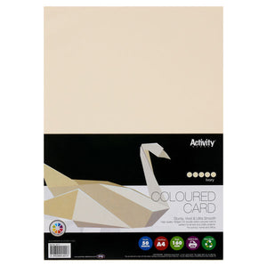 Premier Activity A4 160gsm Card 50 Sheets - Ivory