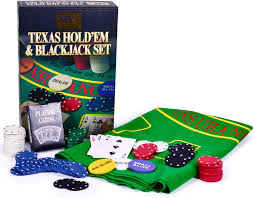 TEXAS HOLD EM POKER SET IN COLOUR BOX