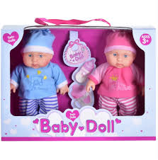 * 9" VINYL TWIN BABY DOLLS