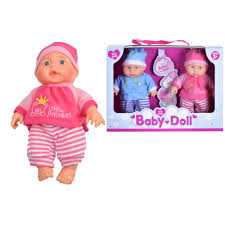 * 9" VINYL TWIN BABY DOLLS