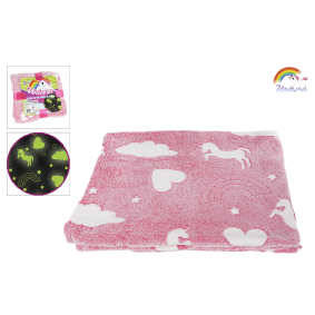 Glow In The Dark Unicorn Blanket