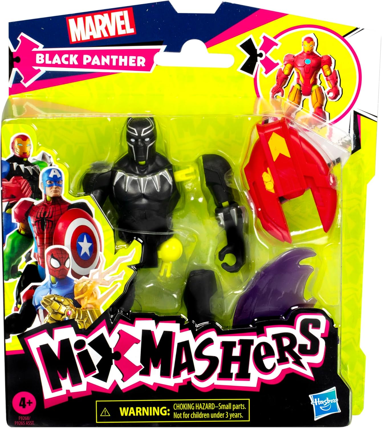 Avengers Mix Mashers Figures Assortment: Black Panther , Iron Man , Captain America