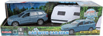 Load image into Gallery viewer, Kids Globe Die Cast Volvo EX90 W/Dethleffs Caravan
