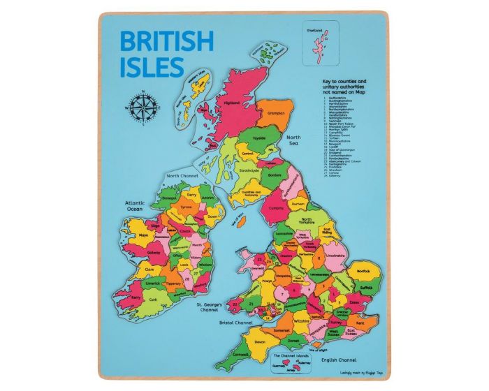 Bigjigs - British Isles Inset Puzzle