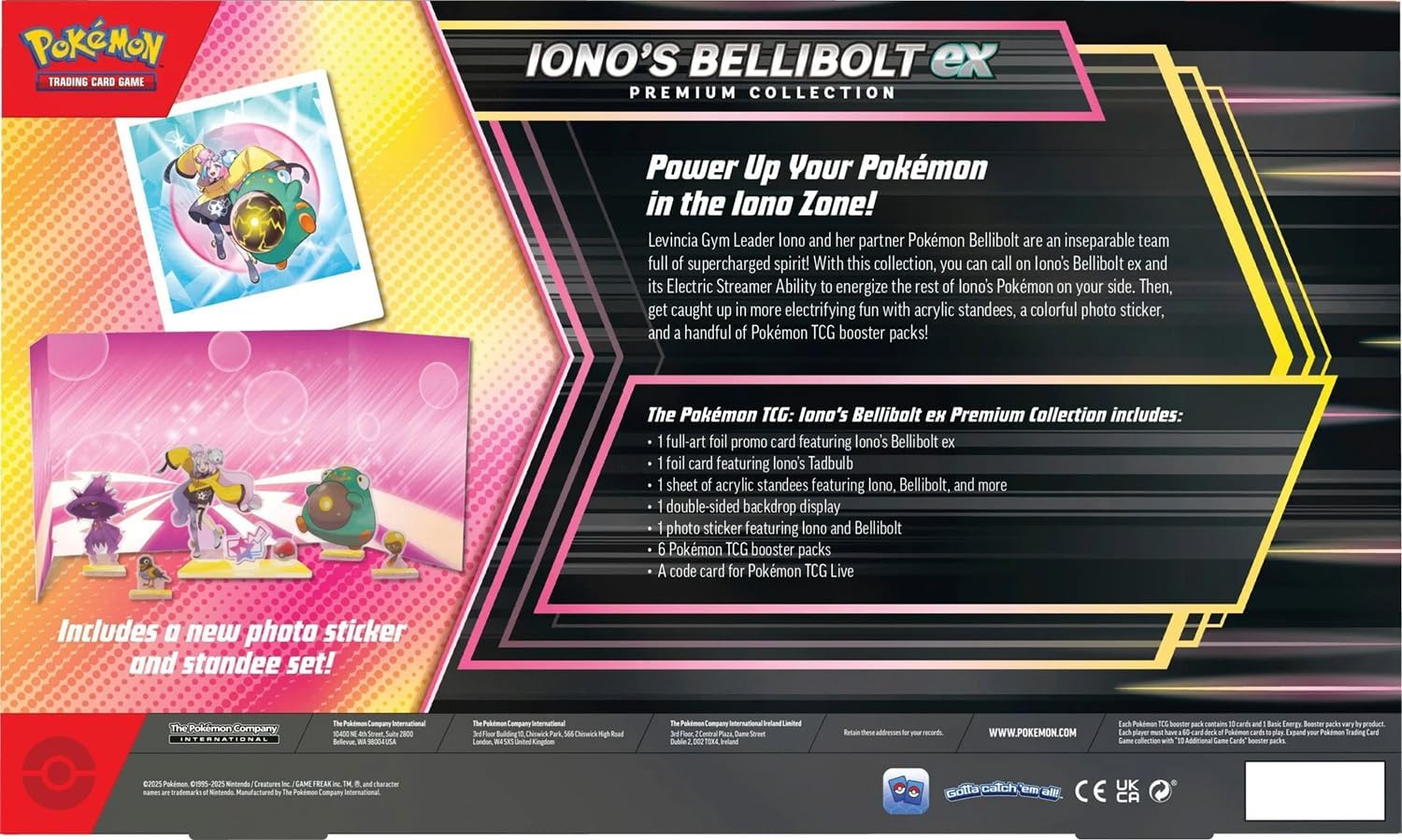 Pokemon TCG: Iono’s Bellibolt ex Premium Collection - 6 Packs