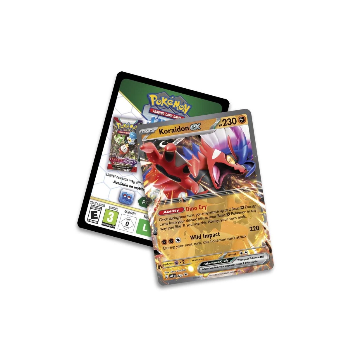 POKEMON TCG: SLASHING LEGENDS EX TIN - KORAIDON