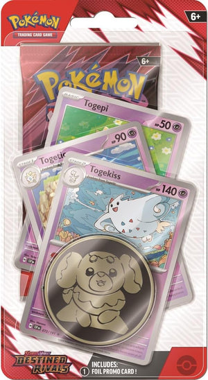 Pokemon TCG Scarlet & Violet Destined Rivals Premium Checklane Booster Pack (1 Pack) Asst Cards