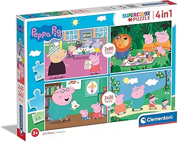 CLEMENTONI PEPPA PIG 4 IN 1 PUZZLE