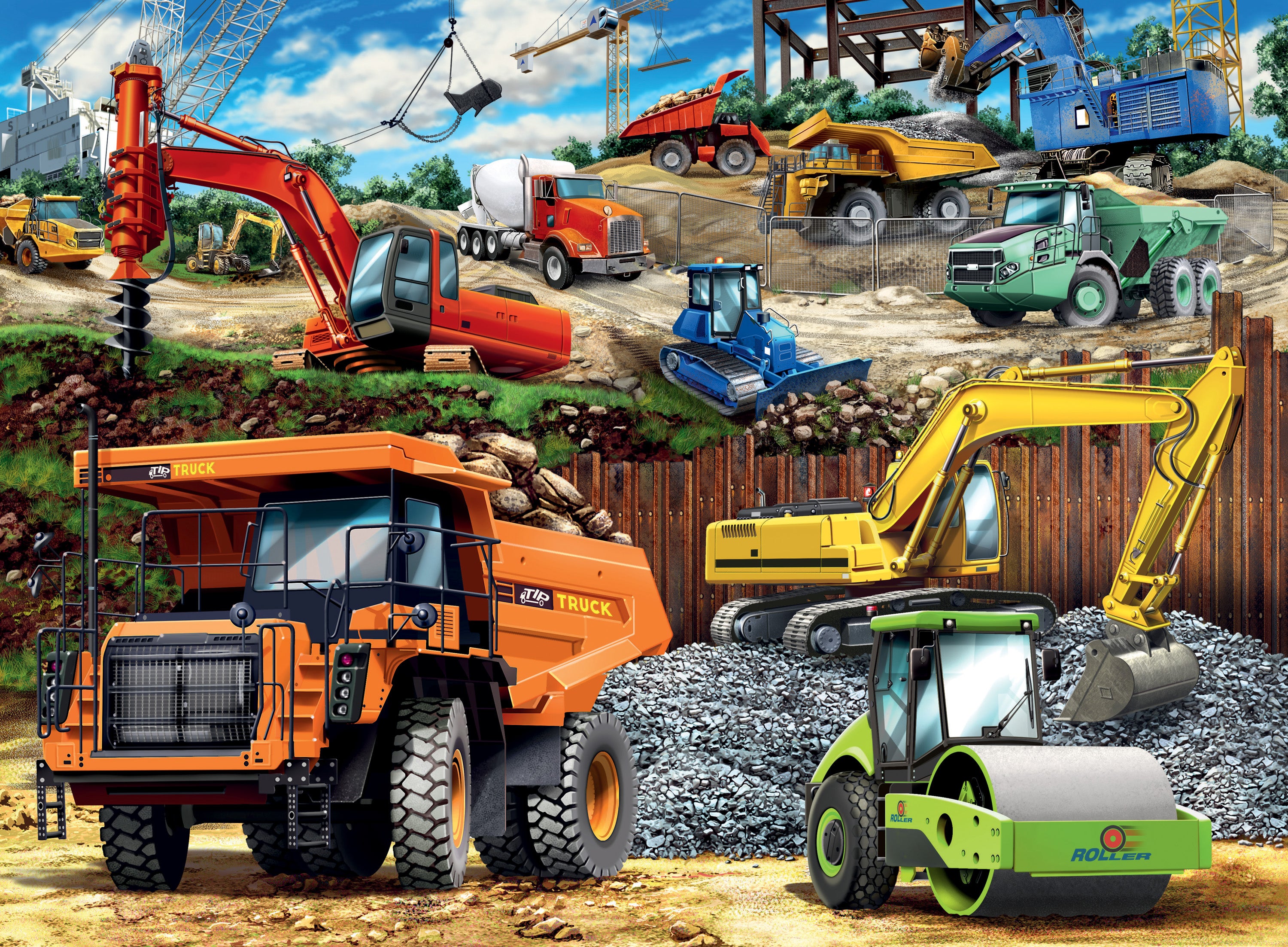 Construction Vehicles 100p