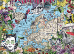 Load image into Gallery viewer, European Map Quirky Circus500p
