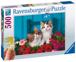 Load image into Gallery viewer, Kittens &amp; Roses 500pc
