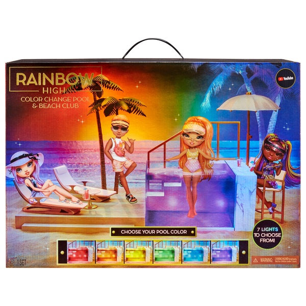 Rainbow High Colour Change Pool Beach Club Playset