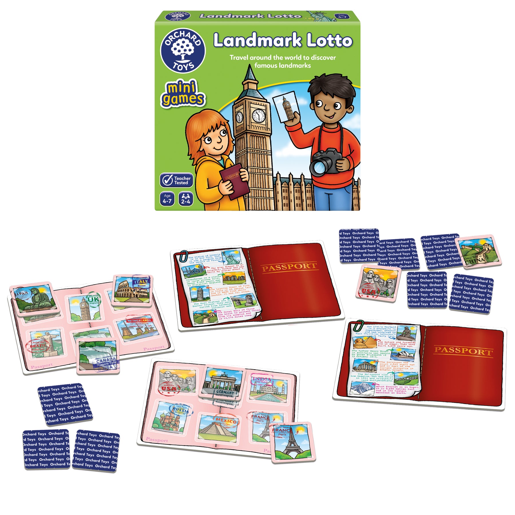 Orchard Toys Landmark Lotto Mini Game