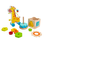 3 IN 1 WOODEN TOY PLAYSET