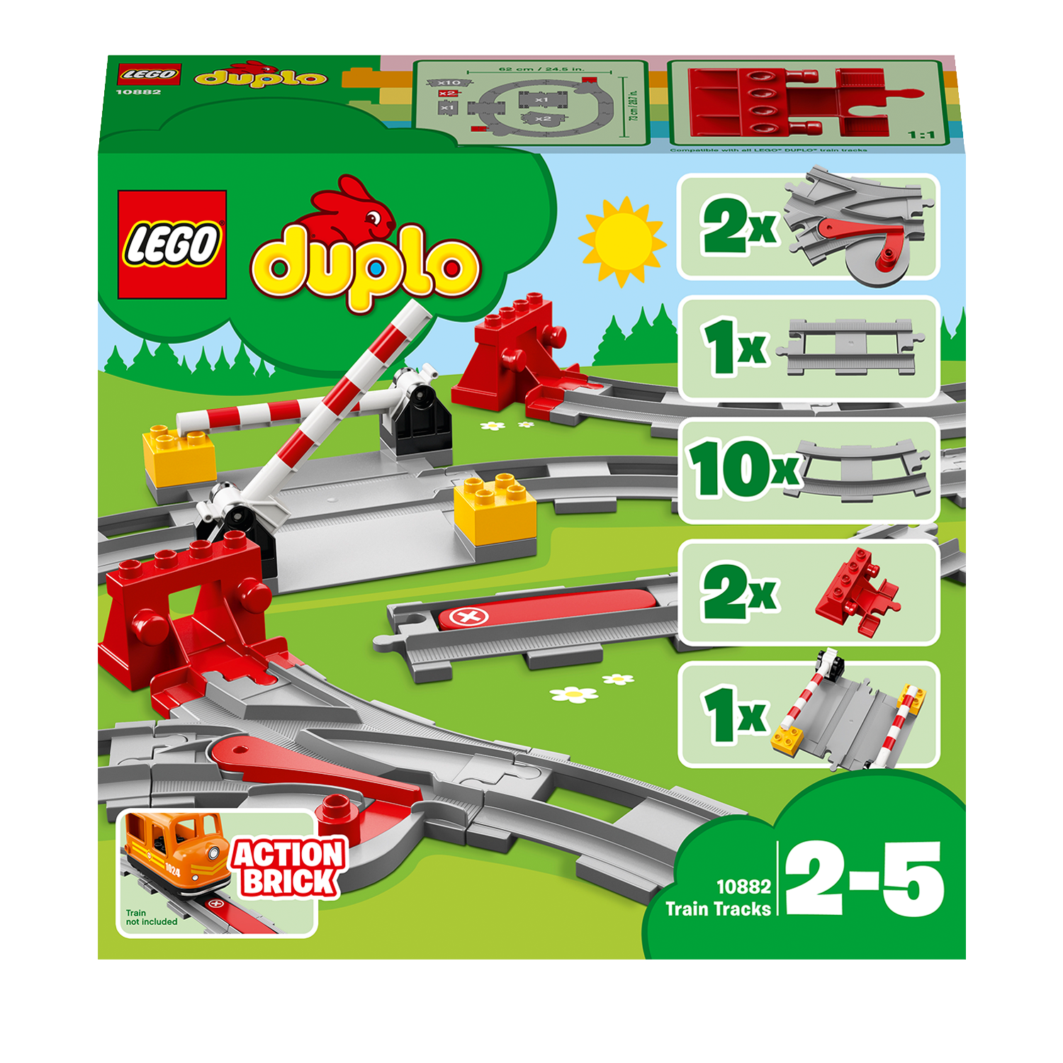 Lydighed fjerkræ slogan LEGO Duplo Train Tracks 10882 – Toyful