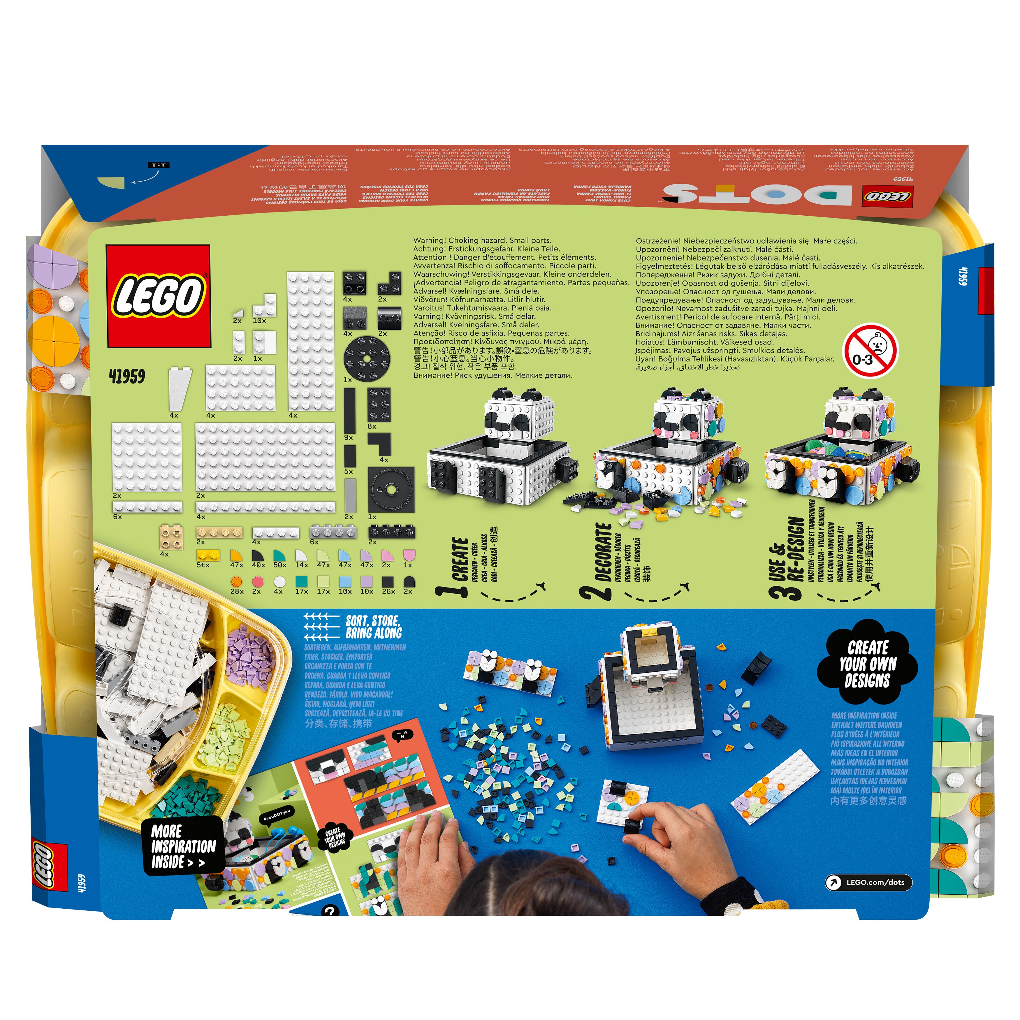 LEGO DOTS Cute Panda Tray 41959