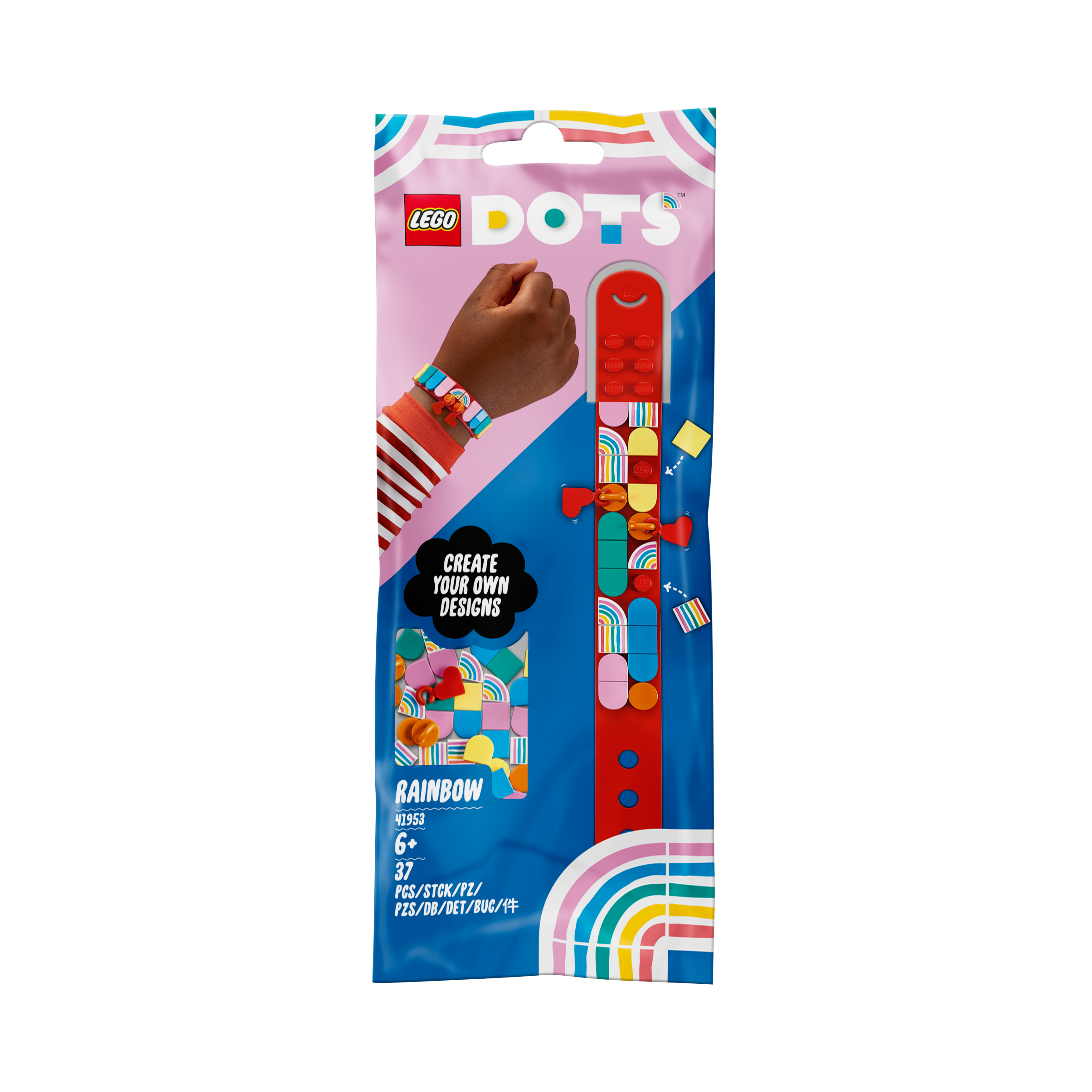 LEGO DOTS Rainbow Bracelet with Charms 41953