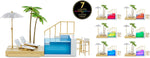 Load image into Gallery viewer, Rainbow High Colour Change Pool Beach Club Playset
