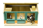 Load image into Gallery viewer, * 124 WOODEN HORSE STABLE WITH 2 BOXES &amp; WORKSHOP
