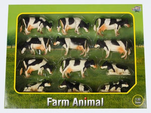 1:32 PACK OF 12 LYING/STANDING COWS