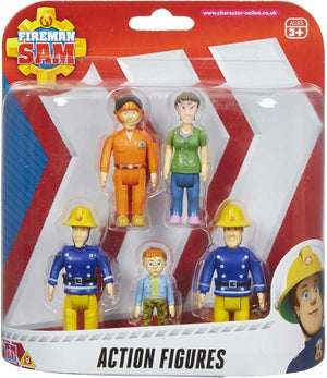 FIREMAN SAM ACTION FIGURES - 5 PACK