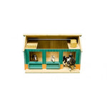 Load image into Gallery viewer, * 124 WOODEN HORSE STABLE WITH 2 BOXES &amp; WORKSHOP
