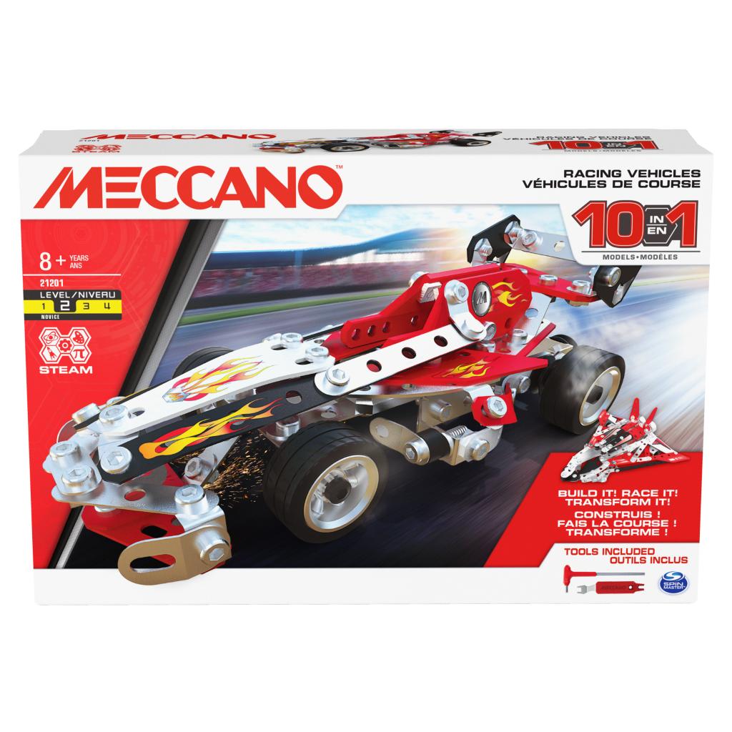 Meccano 10-in-1 Racing Vehicles STEM Model Buildi
