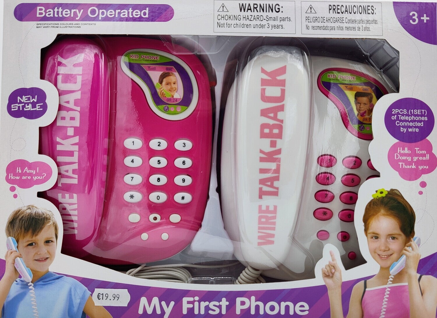 Children's intercom hot sale telephone set