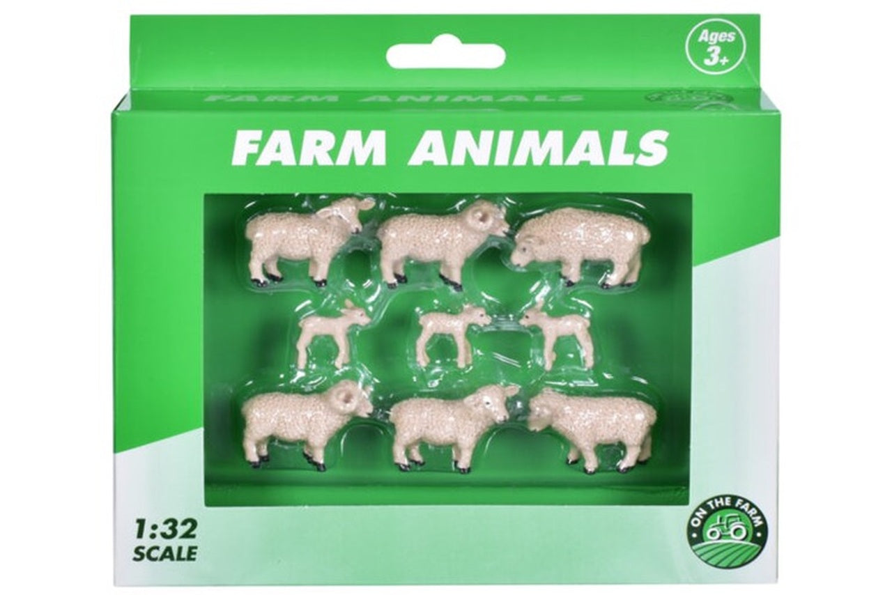 1:32 SHEEP & LAMBS - 9pcs