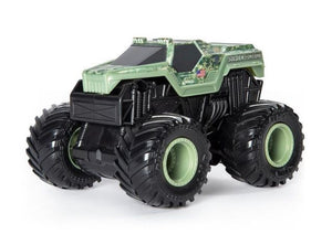 Rev 'em up and watch 'em ROAR! Introducing the all-new, Rev 'N Roar 1:43 scale, authentic Monster Ja