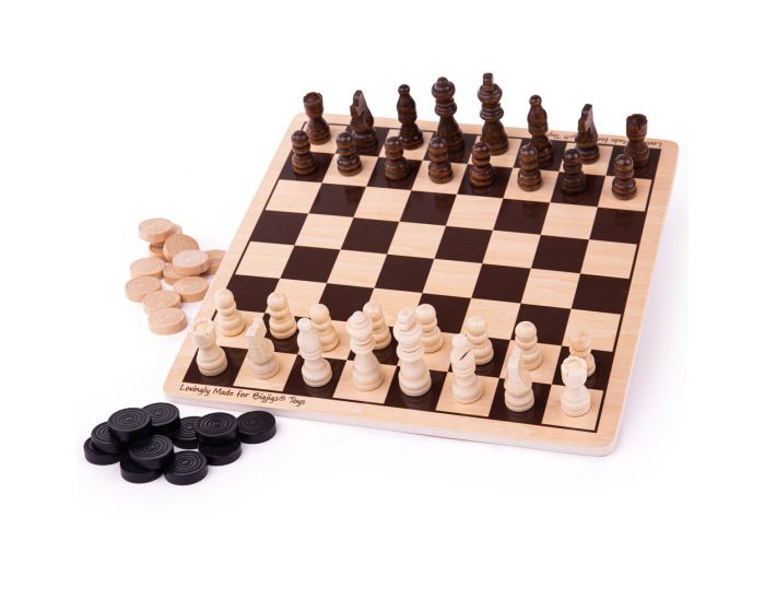 Big Jigs Draughts & Chess Set