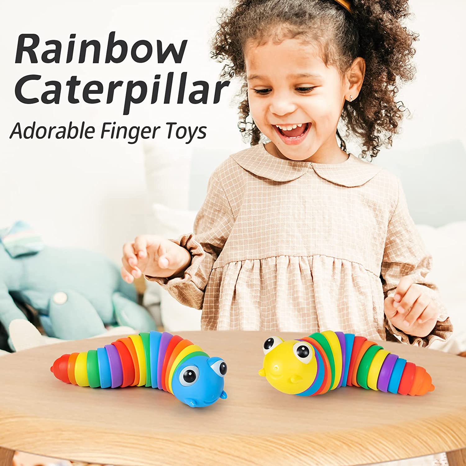 Fidget Rainbow Wriggly Catepillar/Worm