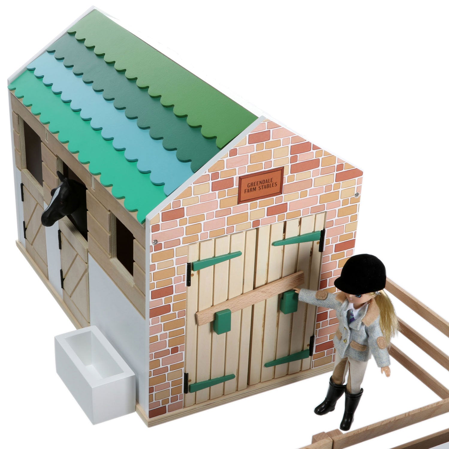 Lottie Pony Stables Wooden Playset