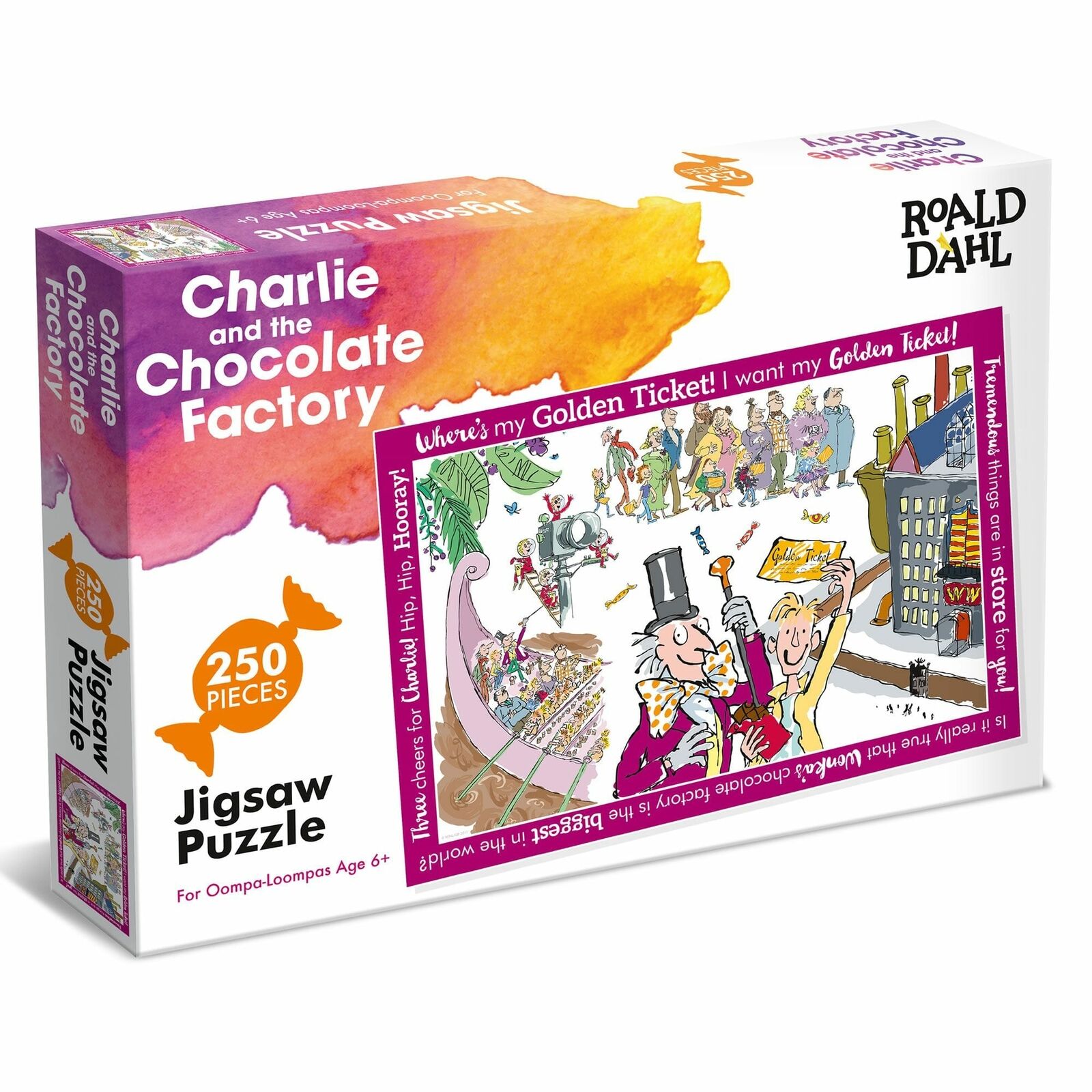 Roald Dahl Puzzles 250pc Charlie & Choc Factory