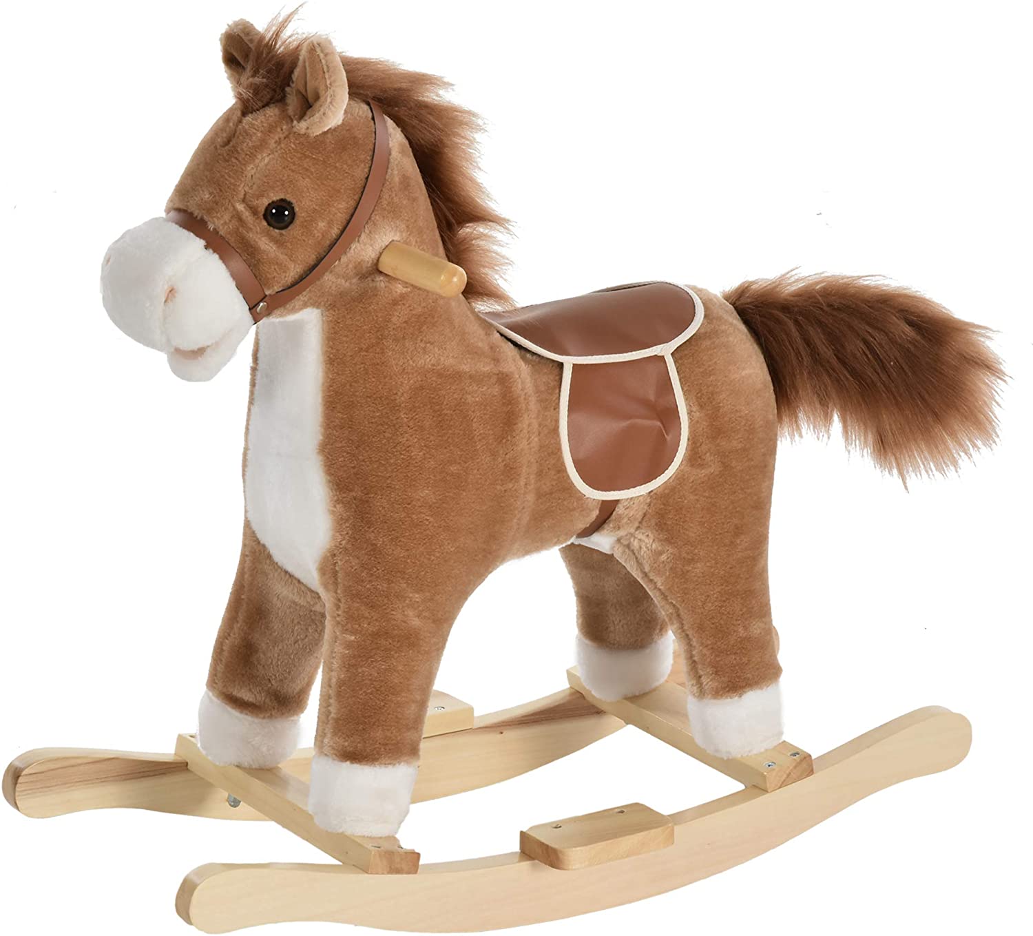 Rocking Horse Brown w/Sound Moving Mouth
