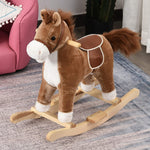 Load image into Gallery viewer, Rocking Horse Brown w/Sound Moving Mouth
