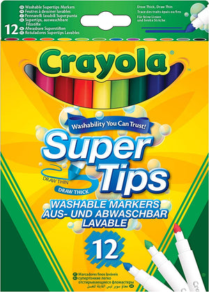 Crayola 12 Bright Washable super tips