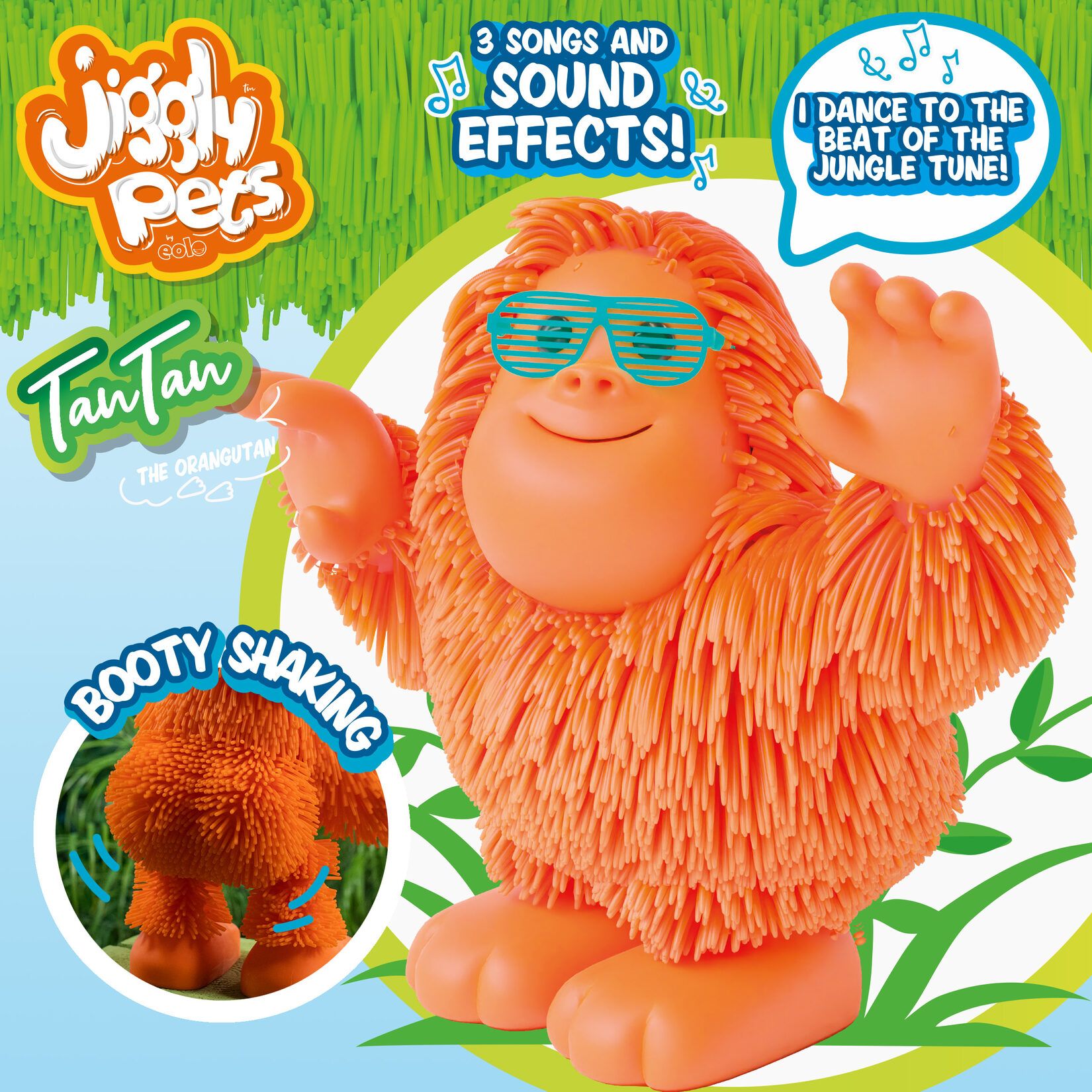 Jiggly Pets Tan Tan The Orangutan