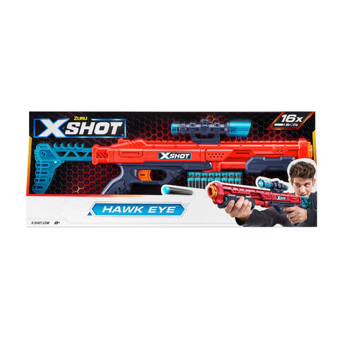 X-SHOT - HAWK EYE (16 DARTS)